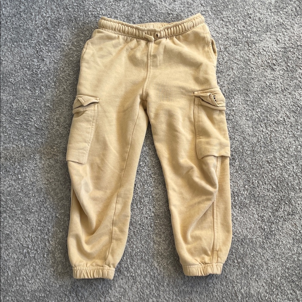 Zara Yellow Cargo Joggers